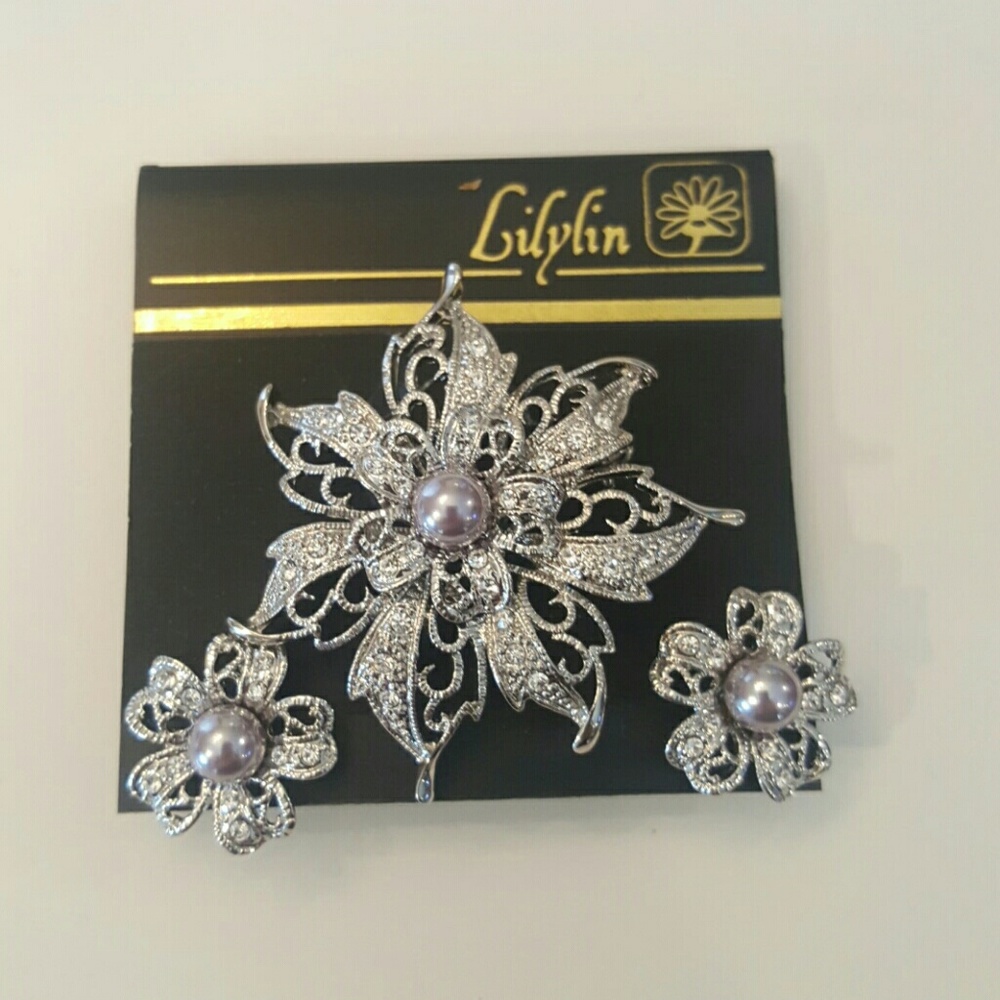 Pin and earing set